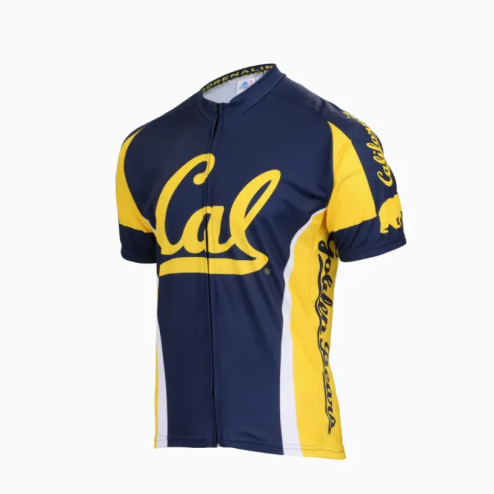 Adrenaline Cal Berkeley Men's Cycling Jersey Navy/Yellow