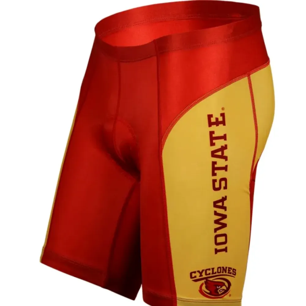 Iowa State Cyclones Team Cycling Shorts/Red/Gold