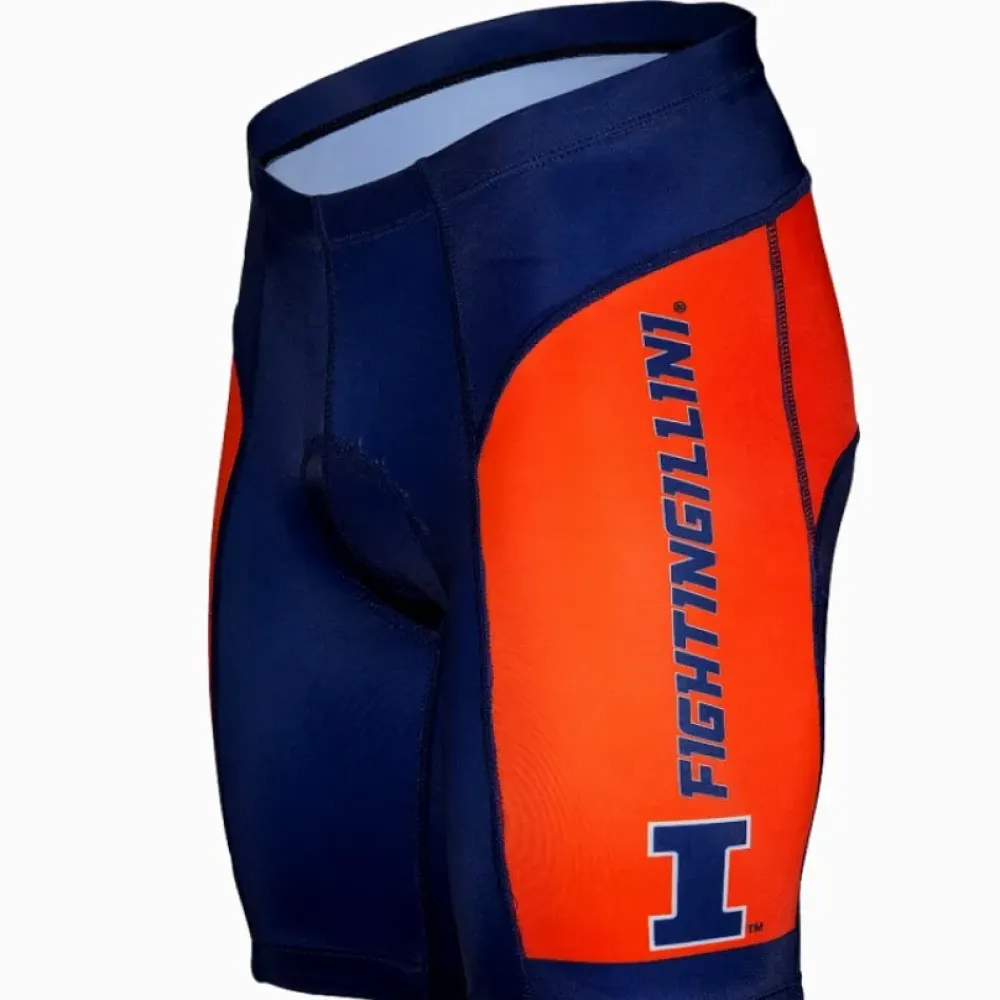 Illinois Cycling Shorts College Navy/Orange