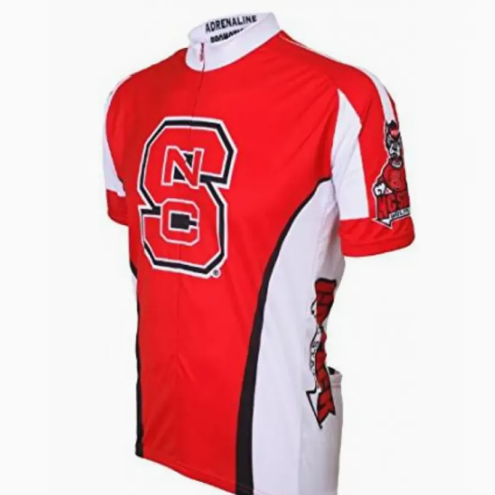 Adrenaline NC State Men's Cycling Jersey/Red/White