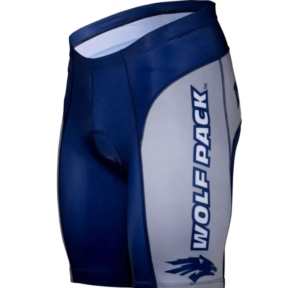 Wolfpack Nevada Reno Cycling College Team Shorts/Blue/Grey