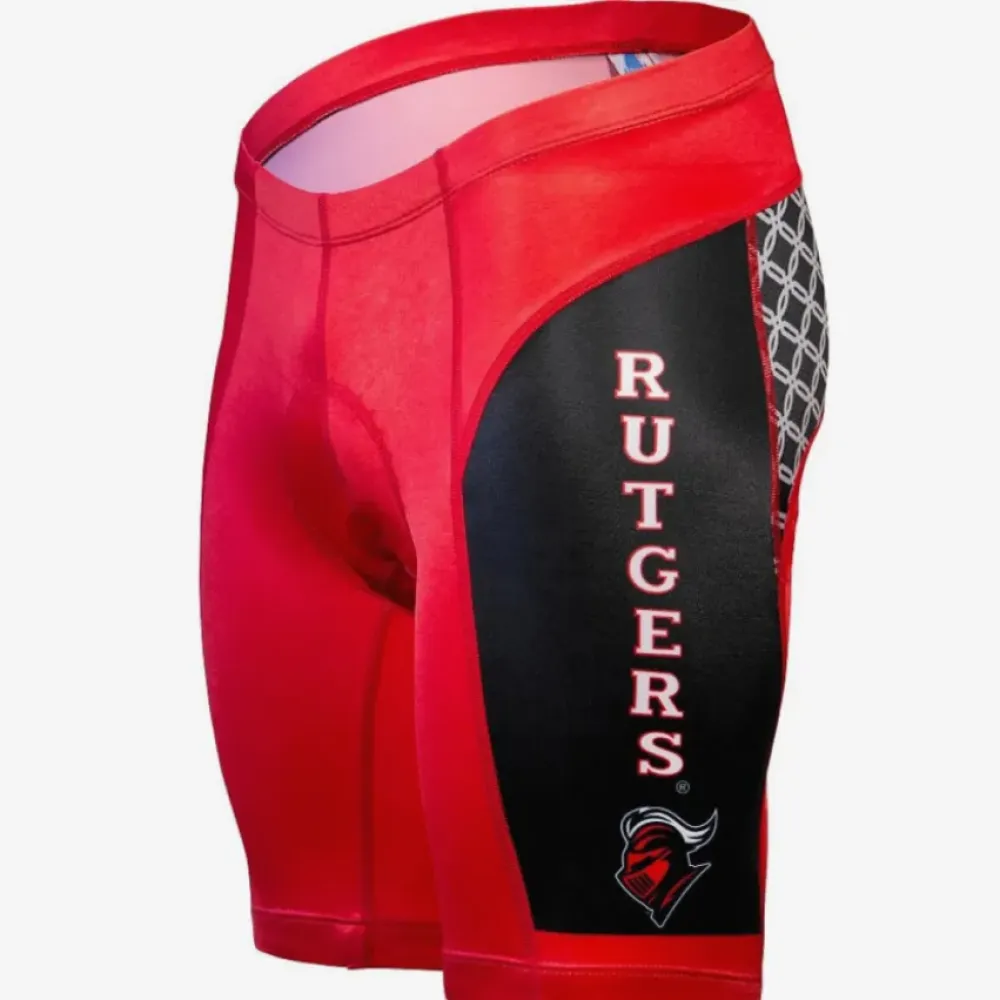Rutgers College Cycling Shorts - Red/Black
