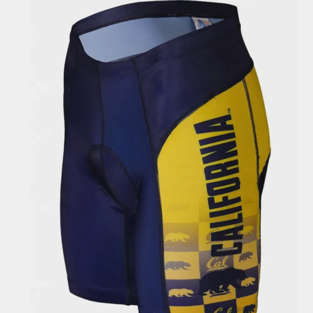 Cal Berkeley Cycling Shorts Navy/Yellow/Gold