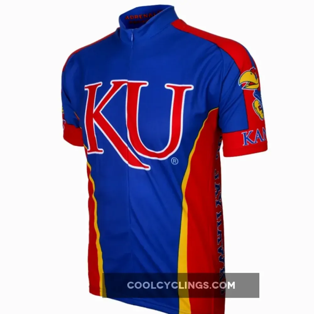 Adrenaline Kansas Men's Cycling Jersey Blue/Red/Yellow