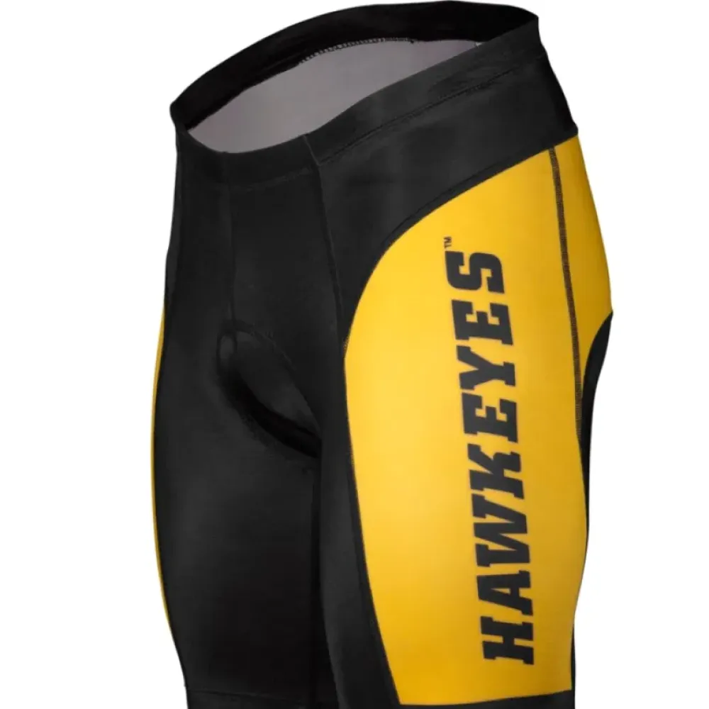 Hawkeyes Cycling Shorts - Iowa Cycling - Black/Yellow