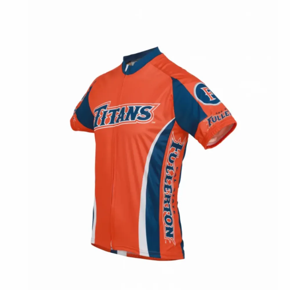 CSU Fullerton Cycling Jersey Short Sleeve/Orange/Navy