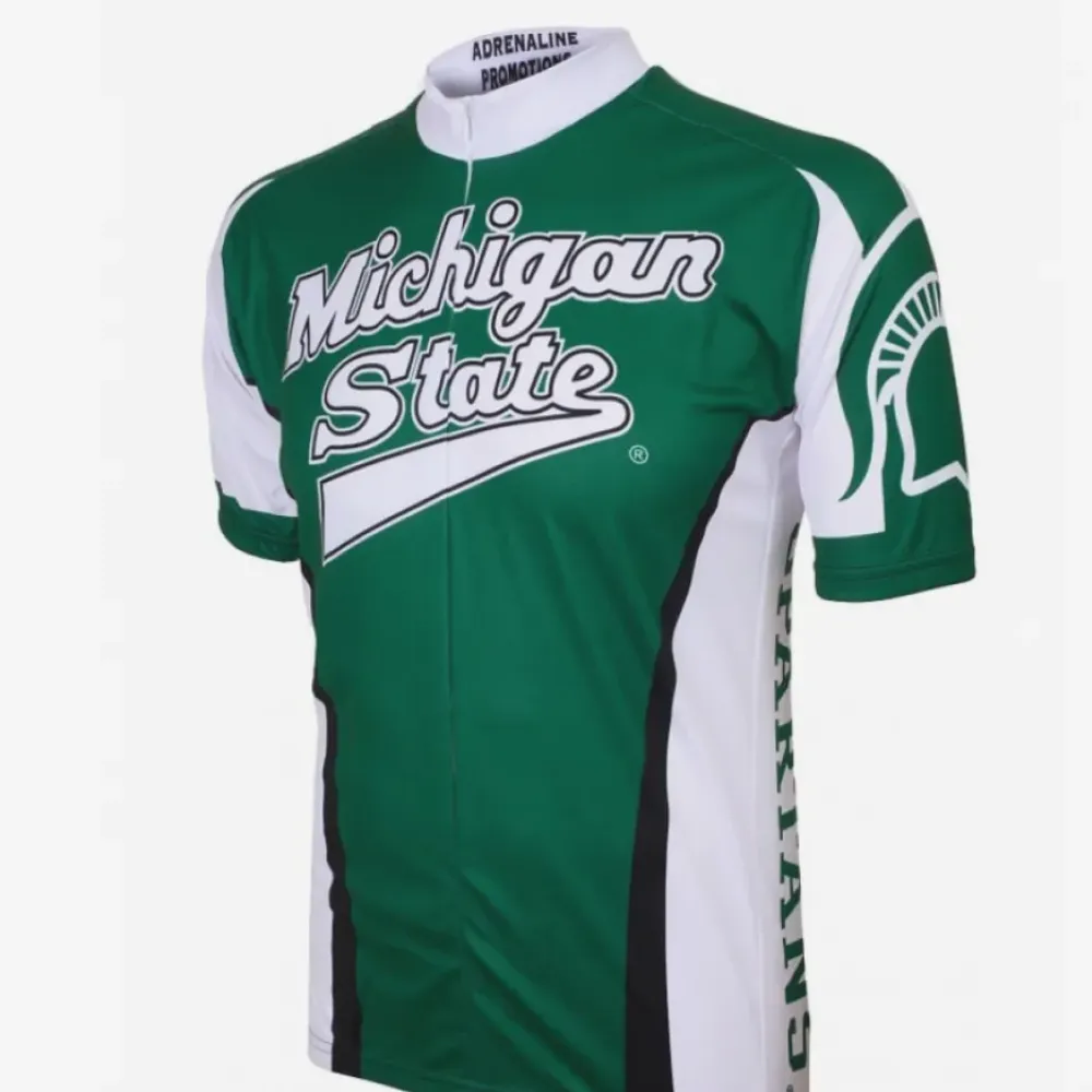 Adrenaline Promotions Michigan State Men's Cycling Jersey Green/White