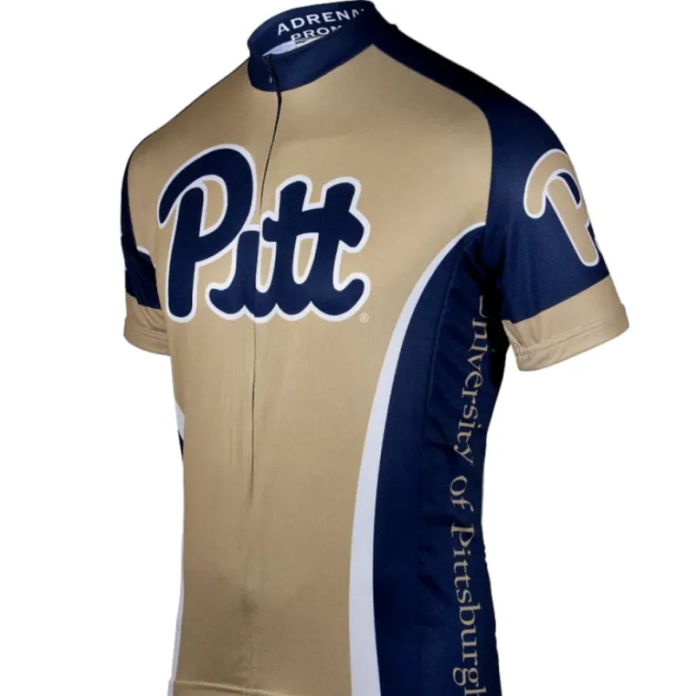 Pitt Men's Cycling Jersey Gold/Navy/White