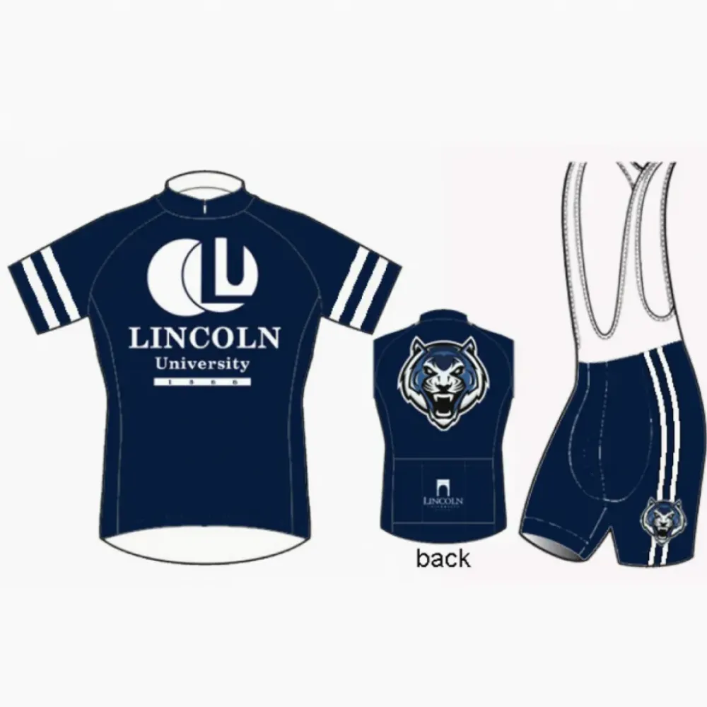 Lincoln University Blue Tigers Cycling Jersey & Bibs