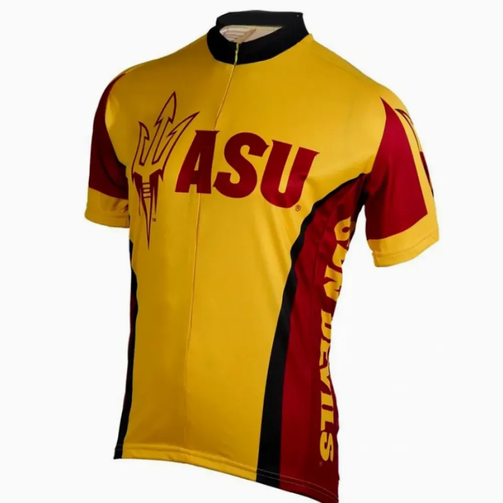 ASU Sun Devils Cycling Jersey - Gold/Maroon/Yellow