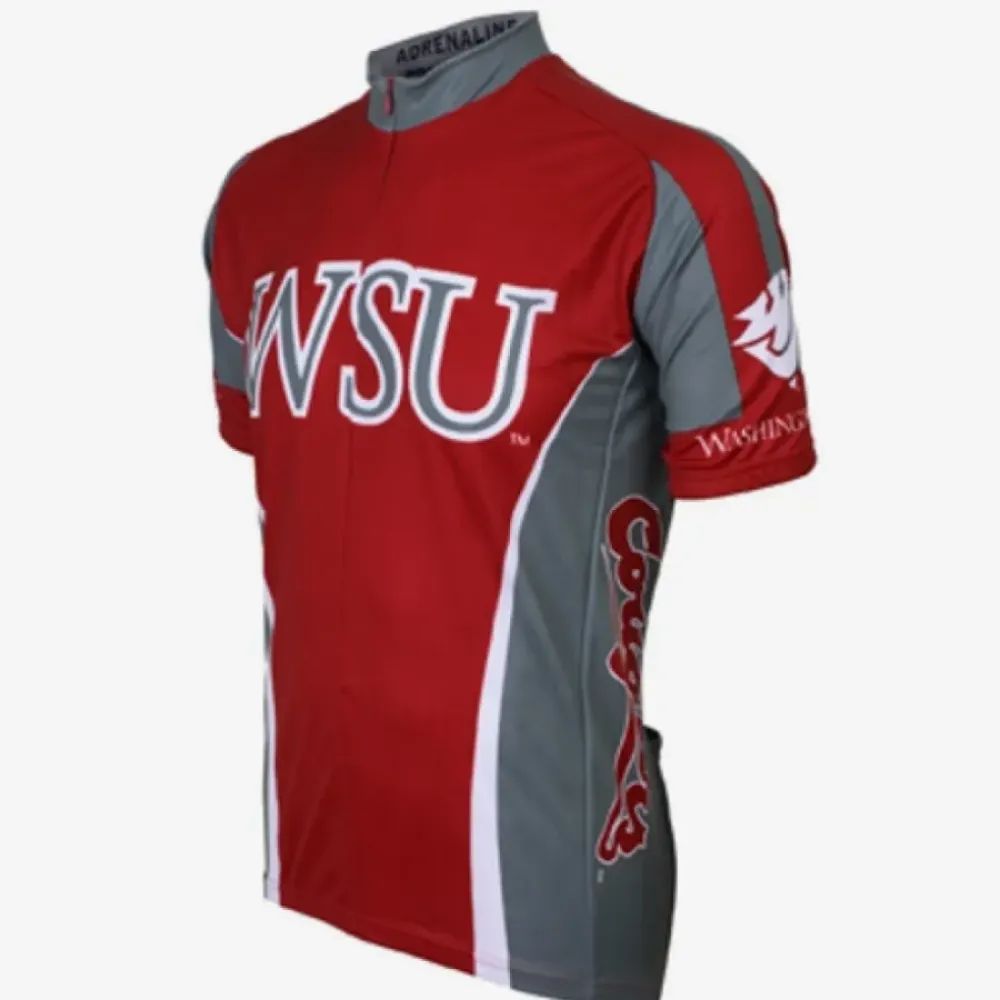Adrenaline WSU Cycling Jersey Red/Gray/White