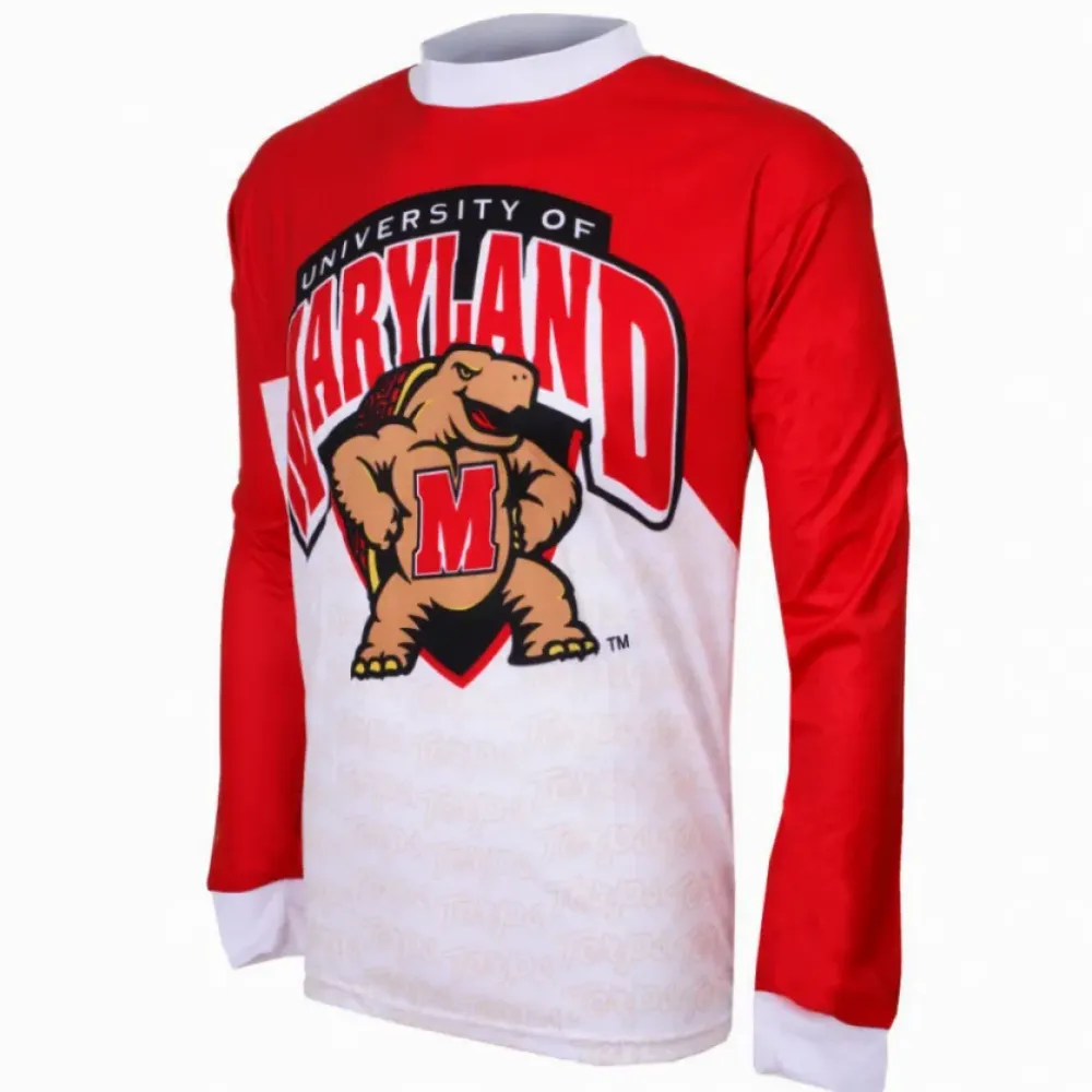 University of Maryland Terrapins Mountain Cycling Jersey/Red/White