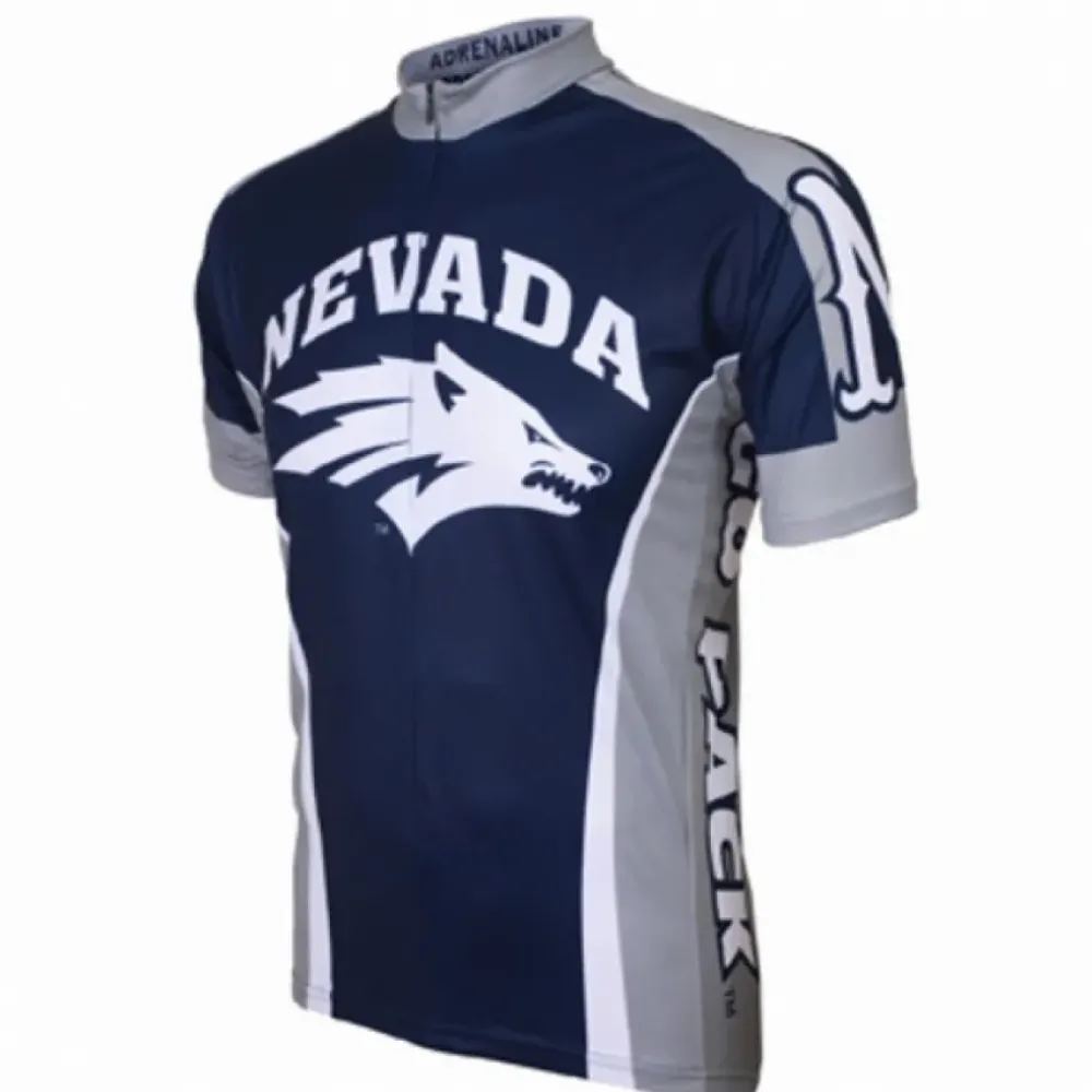 Adrenaline Wolf Pack NCAA Cycling Jersey Blue/White/Grey