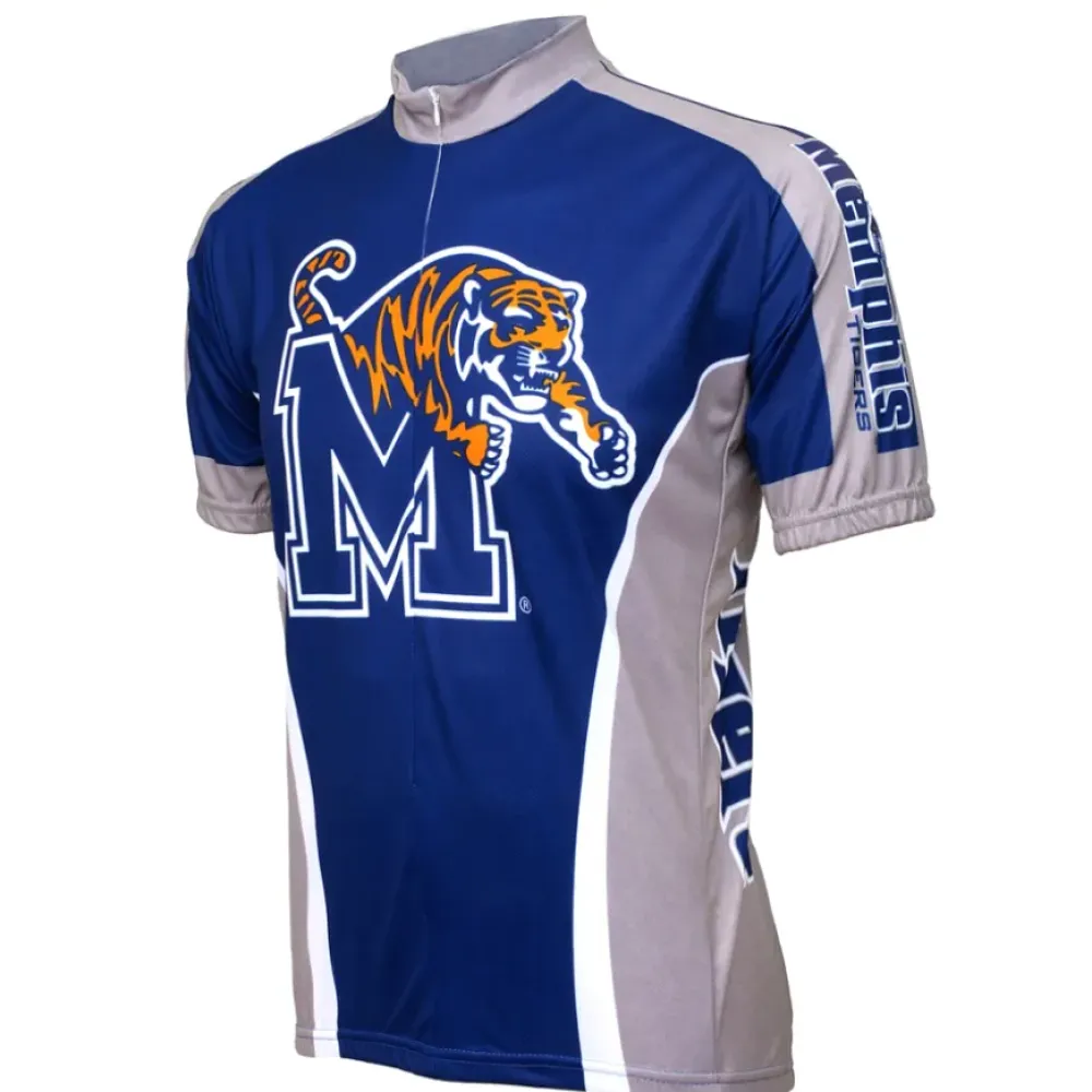 Memphis Tigers Cycling Jersey/Navy/Grey/White