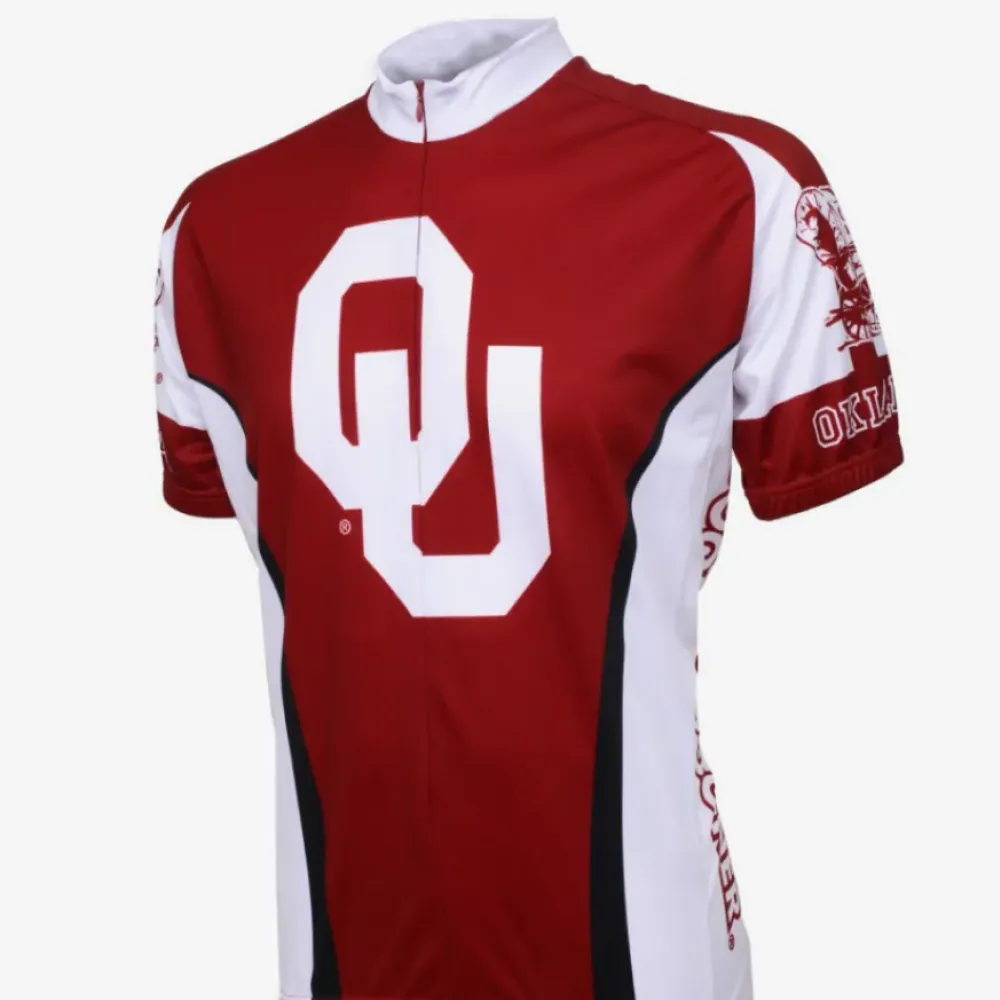 NCAA OU University of Oklahoma Sooners Cycling Jersey/Red/White/Black