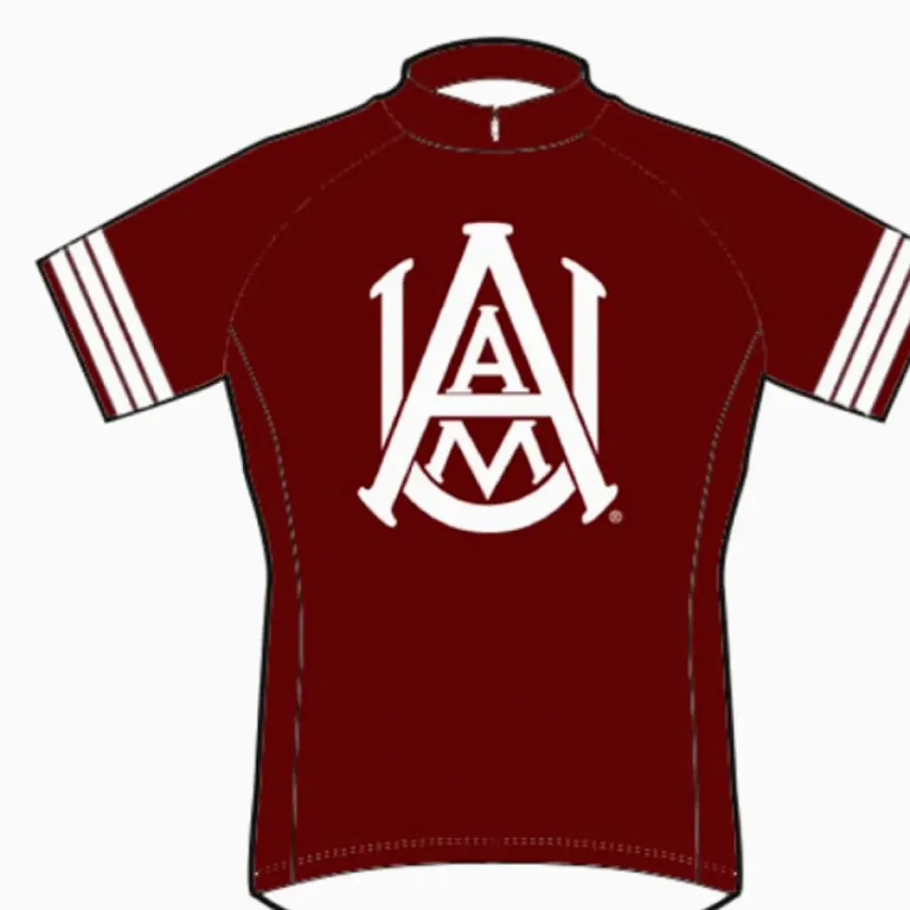 Alabama A&M University Cycling Jersey/Red/White