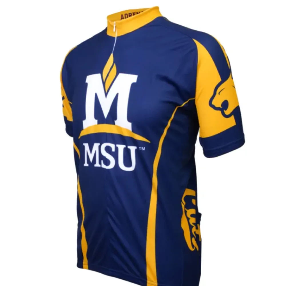 Adrenaline MSU Montana State University Bobcats Cycling Jersey Navy/Yellow