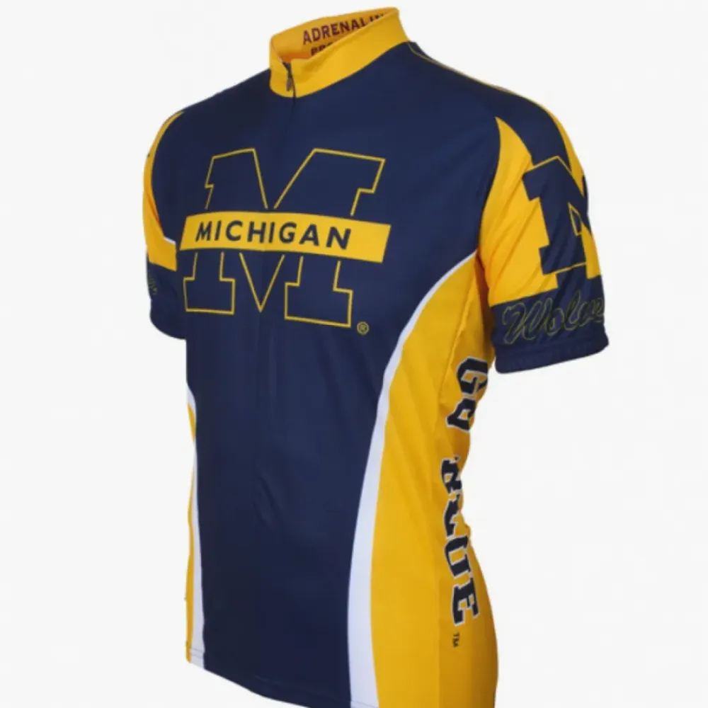 Adrenaline Pro Cycling Jersey UM Wolverines Navy/Yellow/White
