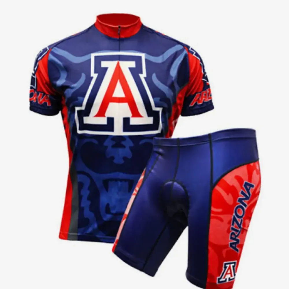 Arizona Wildcats Cycling Jersey and Bib Shorts Navy/Red