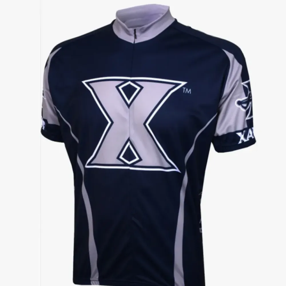 Xavier Musketeers Cycling Jersey/Navy/White/Grey