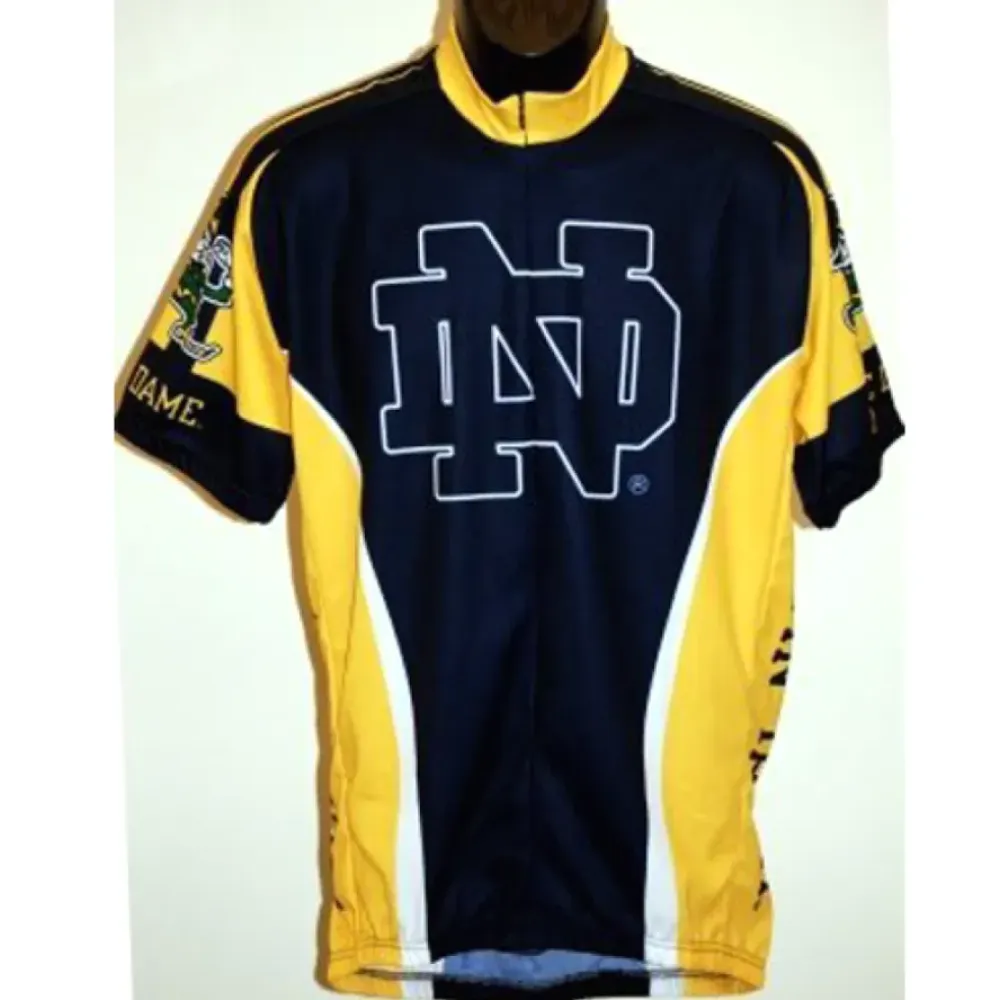 Notre Dame Fighting Irish Cycling Jersey/Black/Yellow