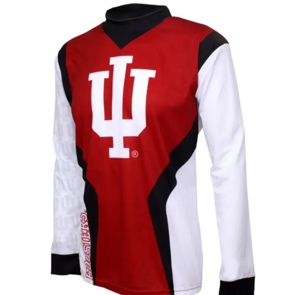 Indiana University Hoosiers Cycling Jersey/Red/White/Black