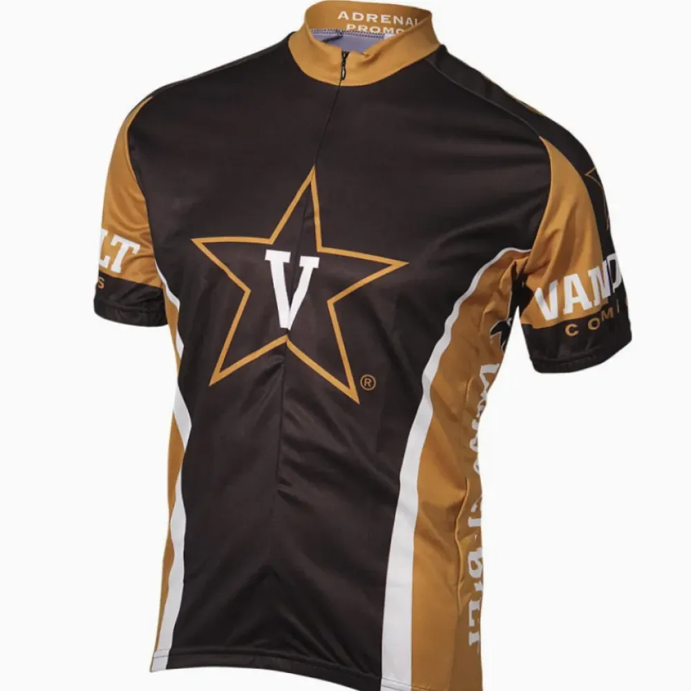 Adrenaline Promotions Vanderbilt Commodores Cycling Jersey/Black/Gold/White