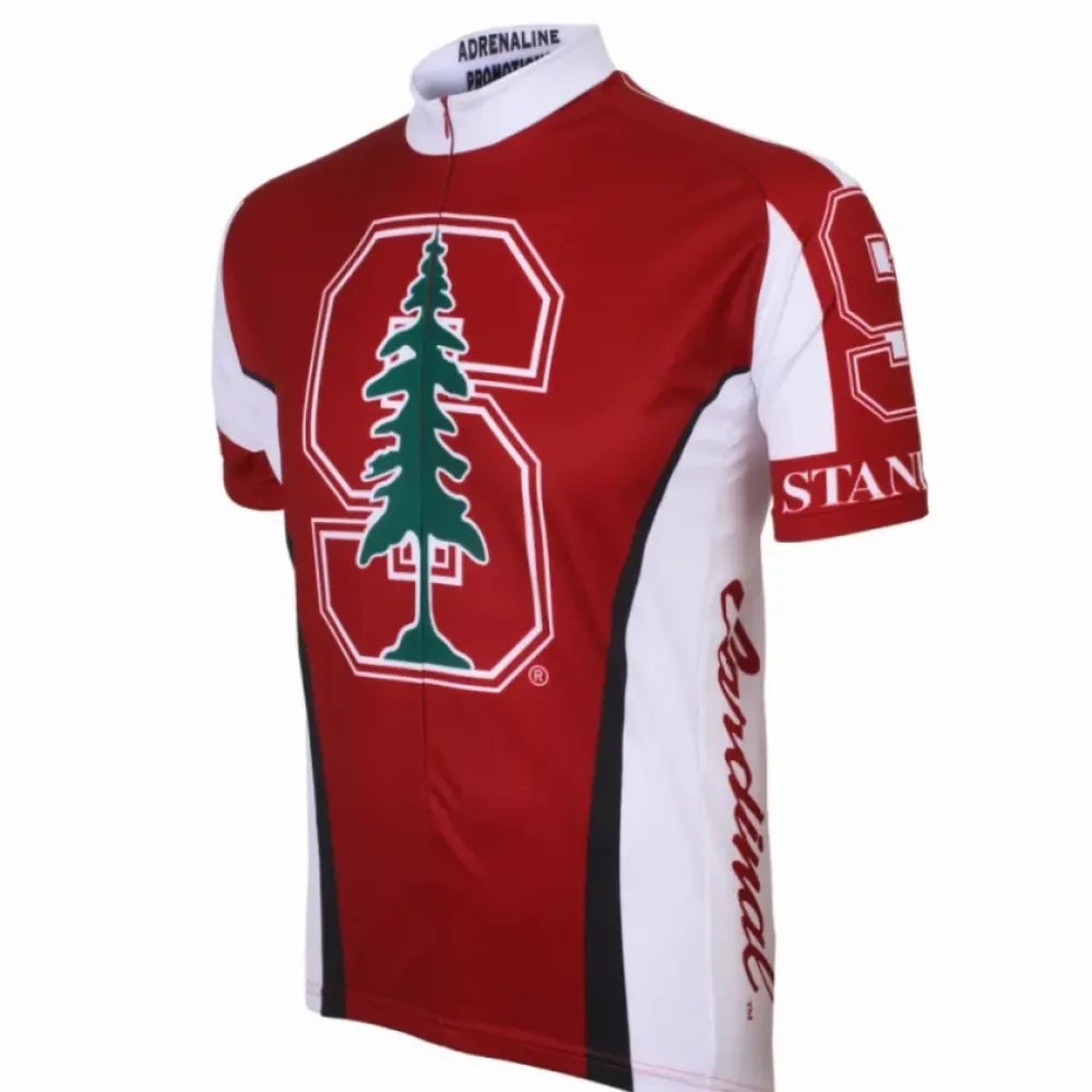 Adrenaline Promotions Elite Cycling Jersey/Stanford Cardinal/Burgundy/White/Green