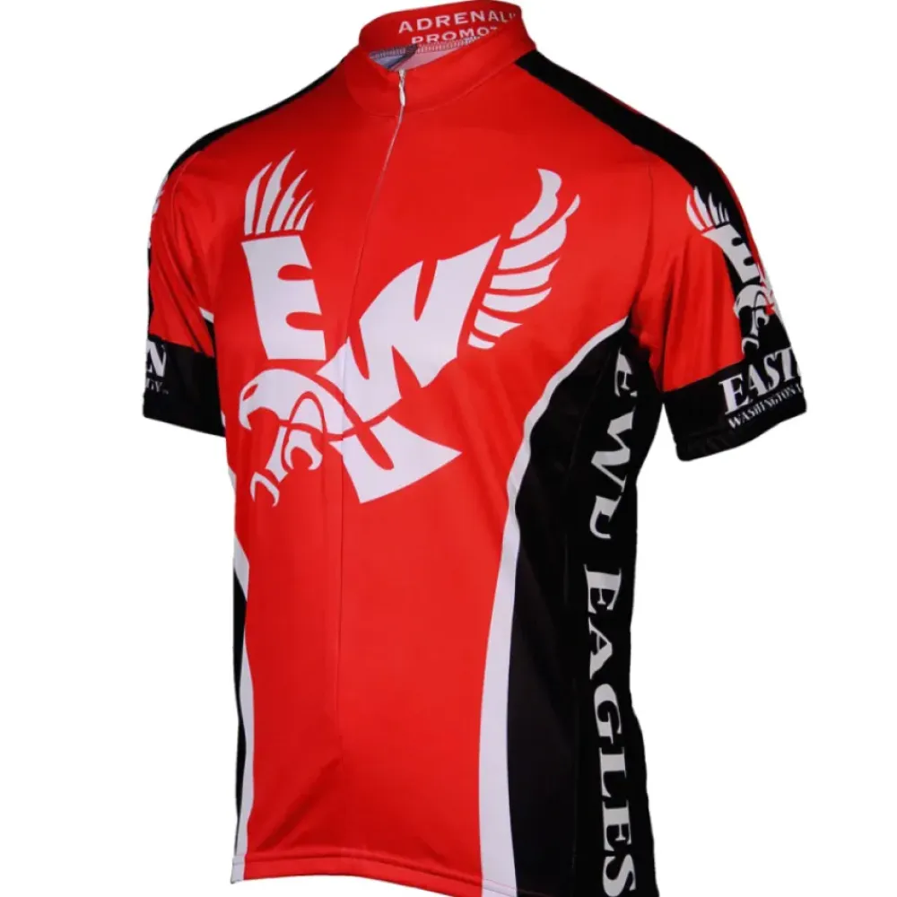 Eastern Washington University Eagles Cycling Jersey/Red/Black/White