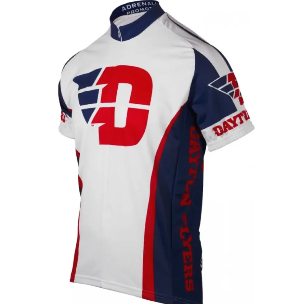 Adrenaline Promotions University of Dayton Flyers Cycling Jersey/White/Red/Navy