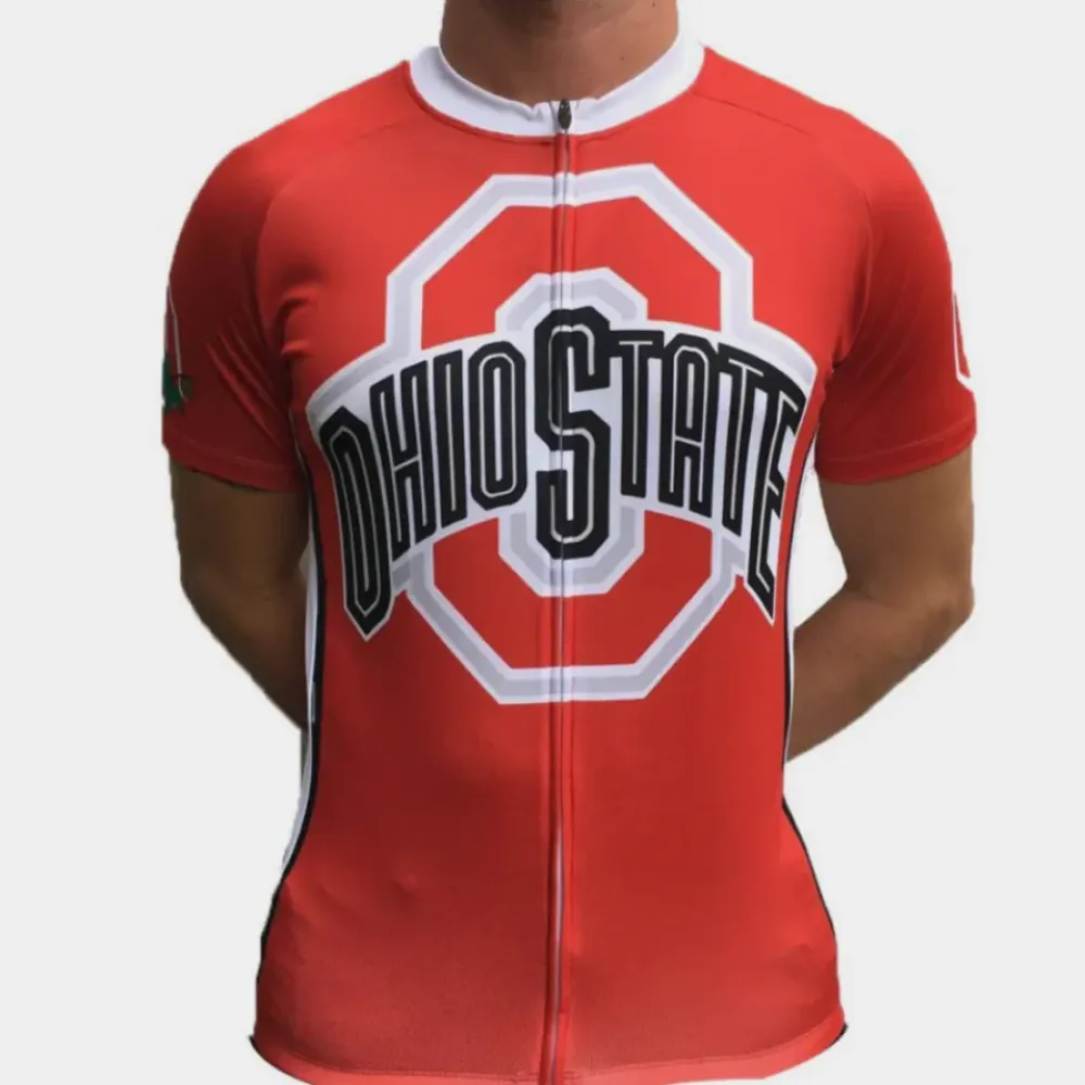 Ohio State Buckeyes Cycling Jersey/Red/White