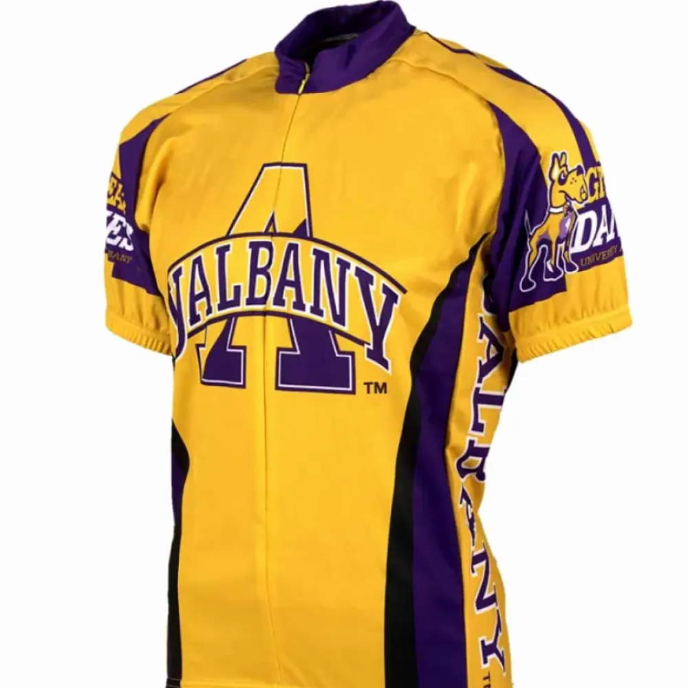 University at Albany Cycling Jersey/Gold/Purple/Black