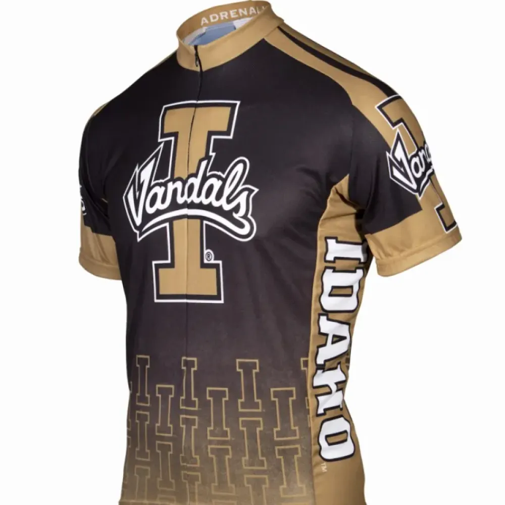 Adrenaline University of Idaho Vandals Cycling Jersey Black/Gold/White