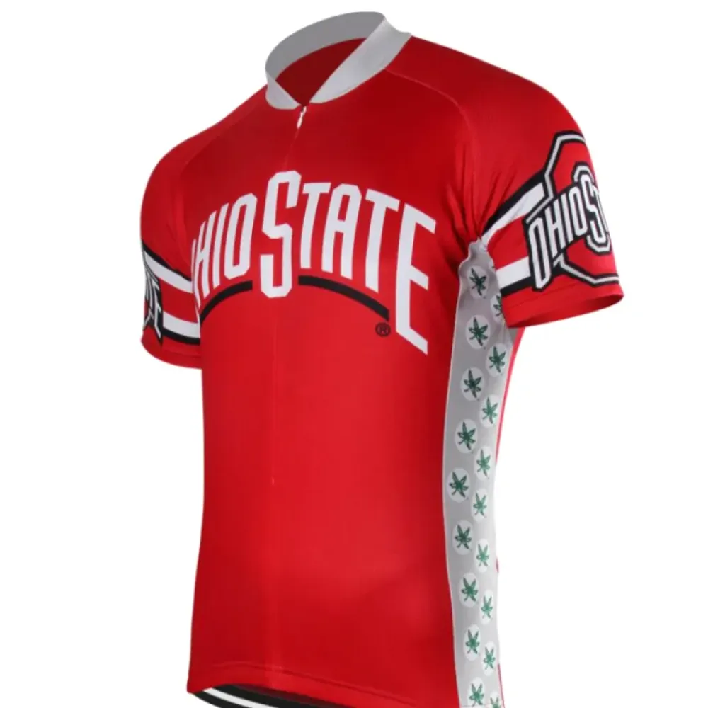 Ohio State Buckeyes Cycling Jersey/Red/White/Green
