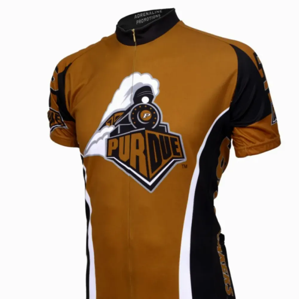 Adrenaline Promotions Purdue Boilermakers Cycling Jersey/Gold/Black/White