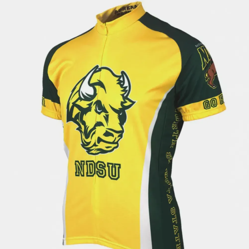 Arenabike NDSU Bison Cycling Jersey Yellow/Green