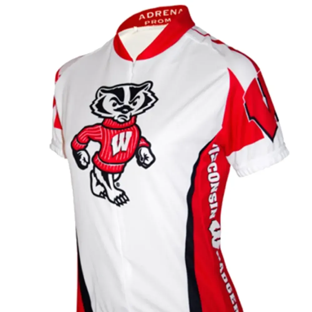 Adrenaline Promotions NCAAW UW–Madison Badgers Cycling Jersey Red/White/Black