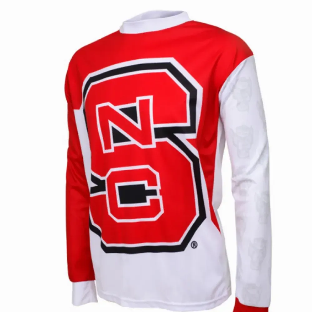 NCAA North Carolina State University NCSU NC State Wolfpack Mountain Long Sleeve Bike MTB Cycling Jerseys