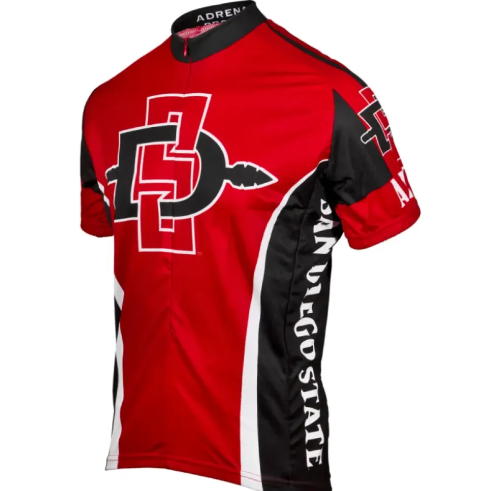Adrenaline SDSU San Diego State University Cycling Jersey Red/Black/White