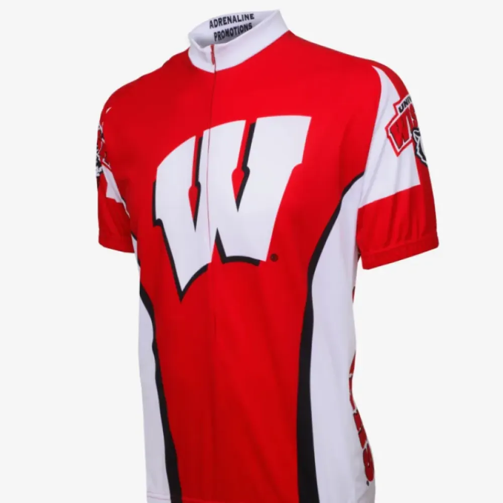 Adrenaline Promotions NCAA UW–Madison Cycling Jersey/Red/White