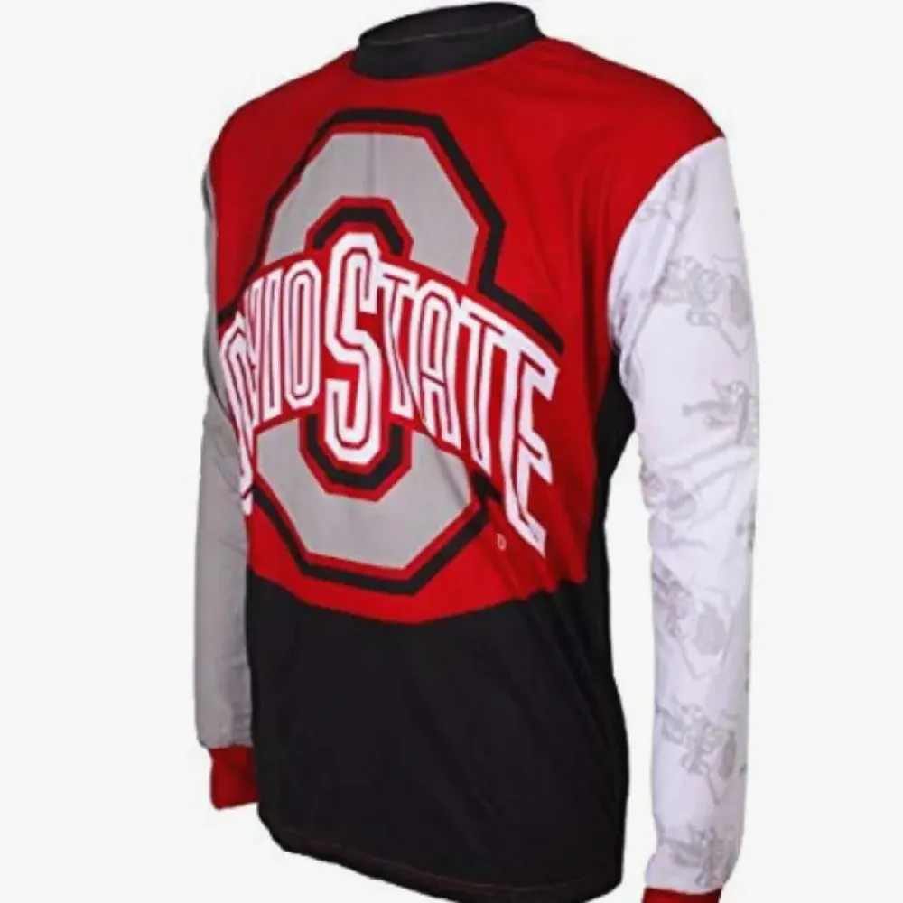 Ohio State Buckeyes MTB Cycling Jersey/Red/Black/White