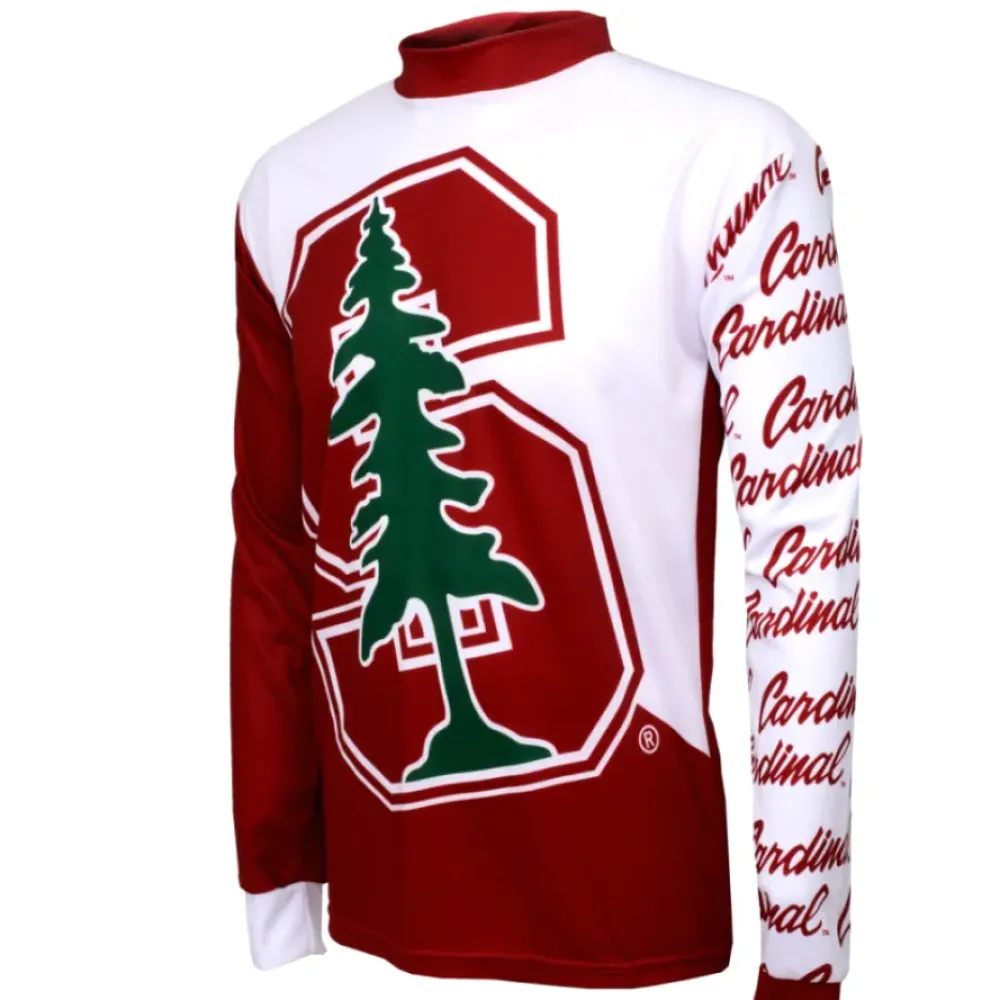 Stanford Junior University Cycling Jerseys Cardinal/Pine/White