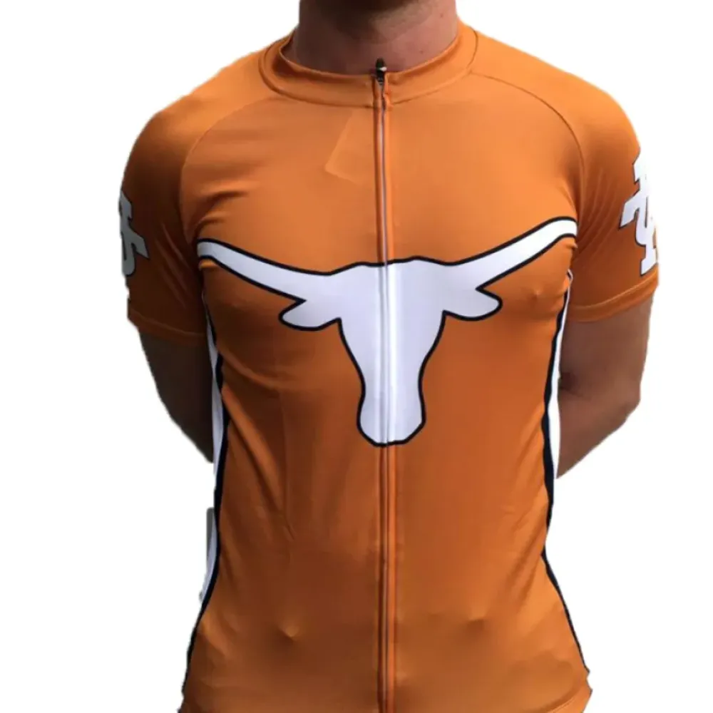 Texas Longhorns Cycling Jersey/Orange/White