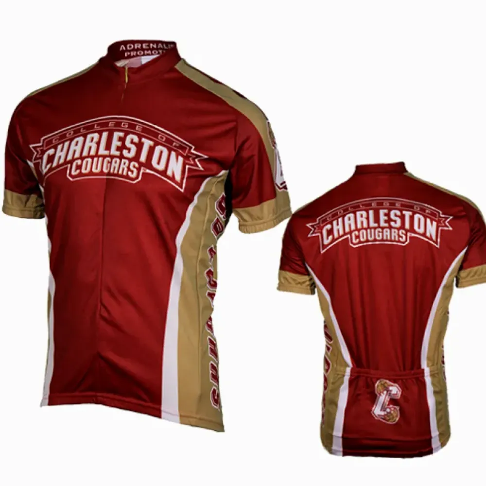 Adrenaline Promotions College of Charleston Cougars Cycling Jersey Maroon/Gold/White
