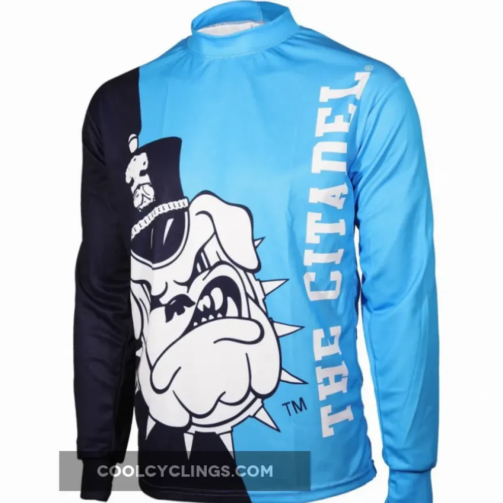 The Citadel Bulldogs MTB Cycling Jersey - Collegiate Style/Blue/Black
