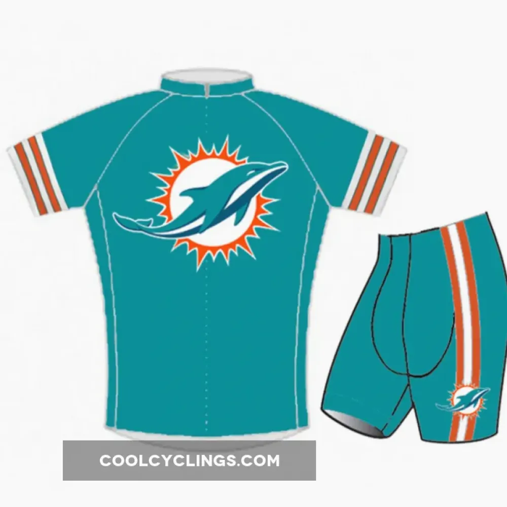 NFL Miami Dolphins Cycling Jersey/Teal/Orange/White
