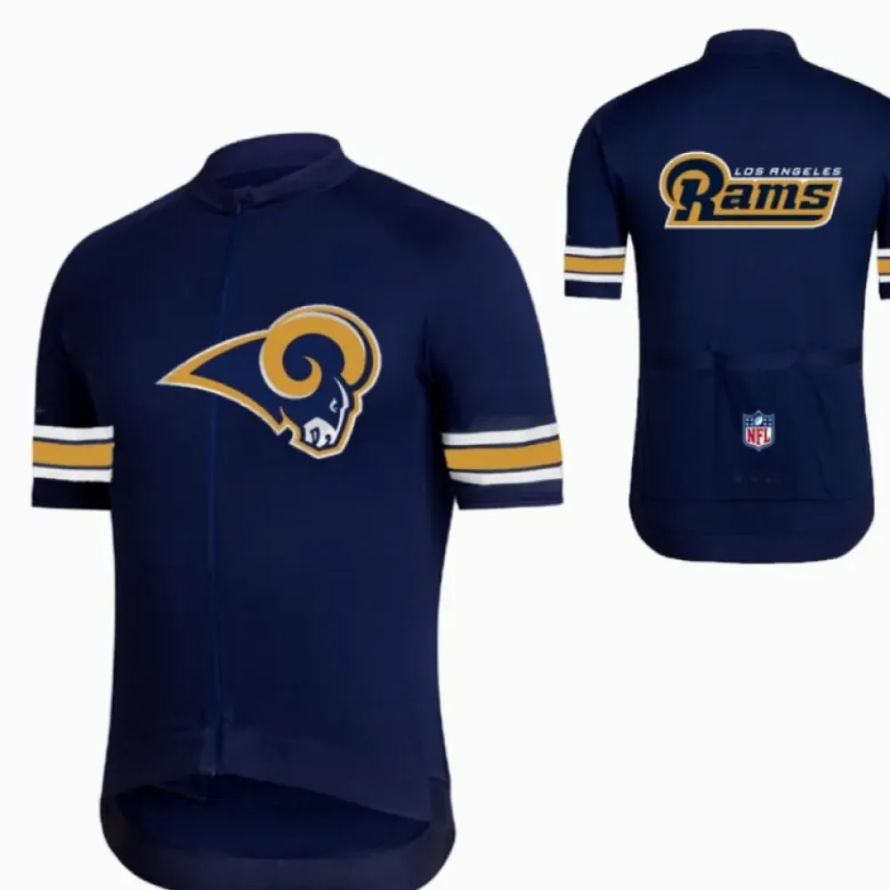 NFL Los Angeles Rams Cycling Jersey Navy/Gold/White