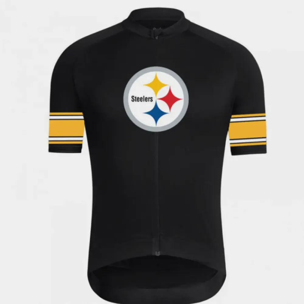 NFL Pittsburgh Steelers Cycling Jersey Black/Yellow/White