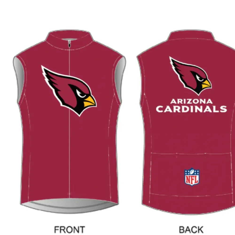 NFL Arizona Cardinals Sleeveless Cycling Jersey/Burgundy/White