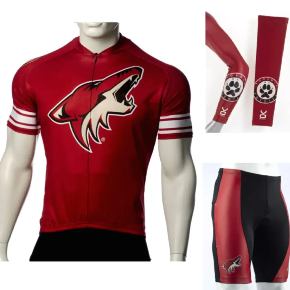 Phoenix Coyotes Cycling Jersey Bib Shorts Arm Warmers